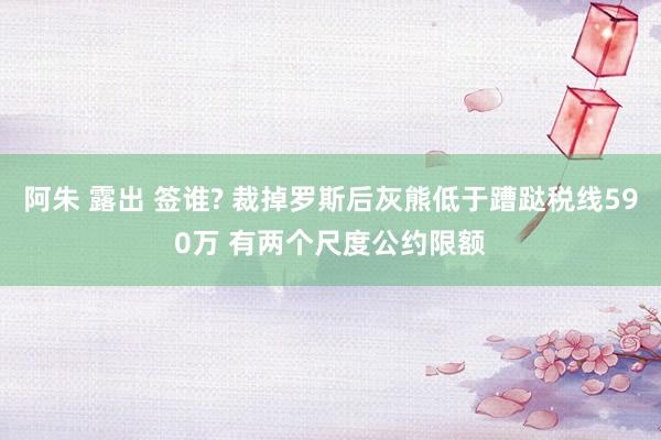 阿朱 露出 签谁? 裁掉罗斯后灰熊低于蹧跶税线590万 有两个尺度公约限额