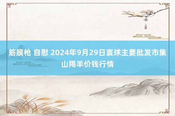 筋膜枪 自慰 2024年9月29日寰球主要批发市集山羯羊价钱行情