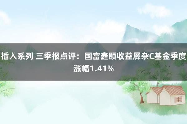 插入系列 三季报点评：国富鑫颐收益羼杂C基金季度涨幅1.41%