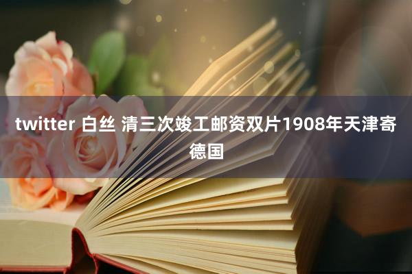 twitter 白丝 清三次竣工邮资双片1908年天津寄德国